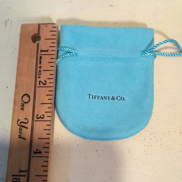 Tiffany & Co Xtra Small Dust Bag Blue Jewelry Pouch - Picture 3 of 3